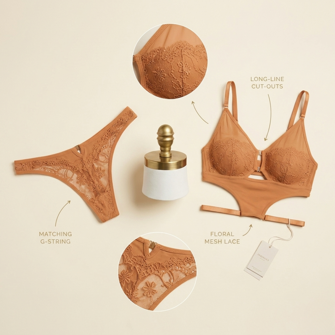 MULAIMA – LOTUS Cut-Out Lingerie Set