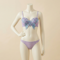 Lavender Flutter Sheer Lingerie Set