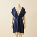 Midnight Grace Lace-Trim Nightdress