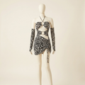 Midnight Safari Cutout Lingerie Dress Set
