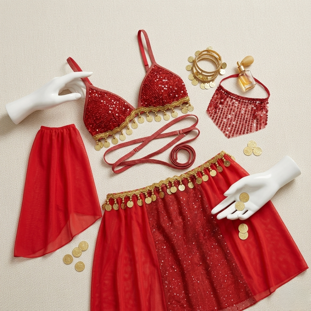 Crimson Rhapsody Luxe Nightwear Set