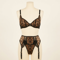 Wild Obsession Leopard Lace Lingerie Set