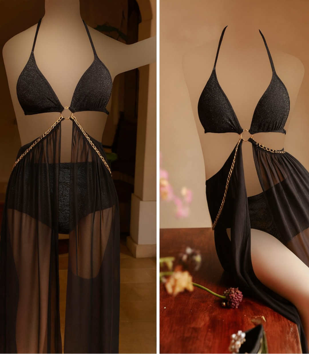 ARGENZA – Midnight Glamour Nighty Dress