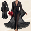 Dreamy Nightwear Shimmering Mesh Robe Set