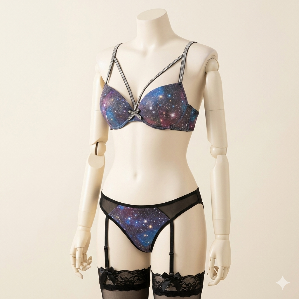 Starlight Shimmer Sparkle Bra & Panty Set
