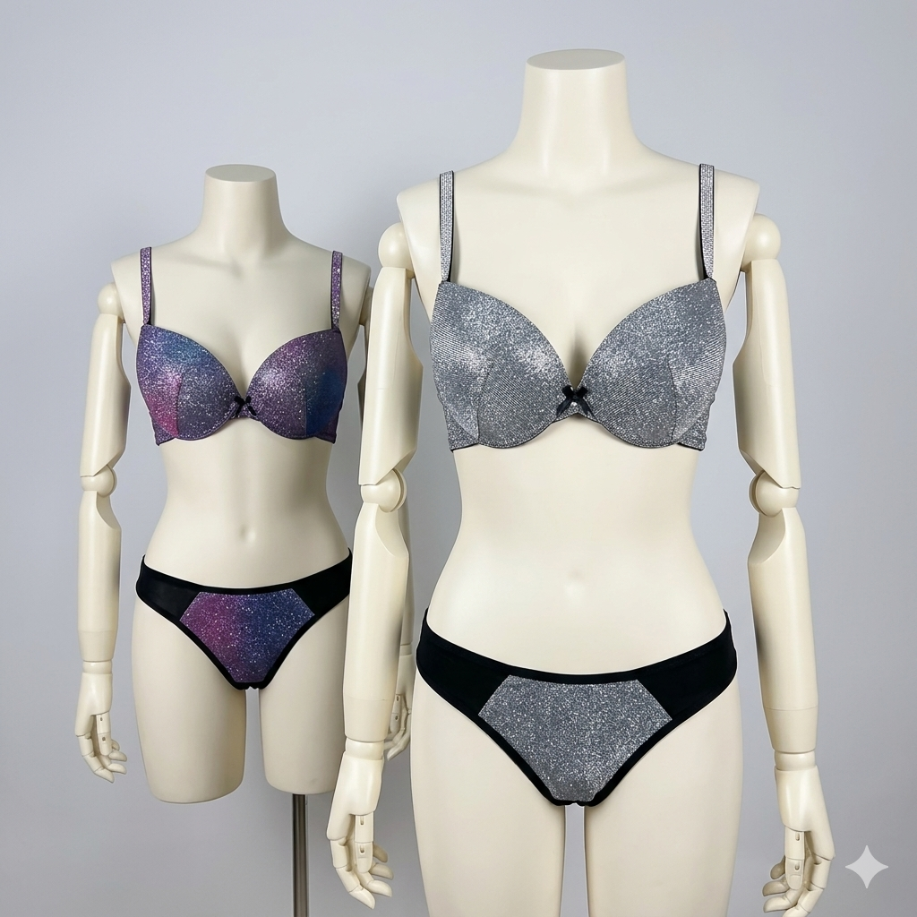 Starlight Shimmer Sparkle Bra & Panty Set