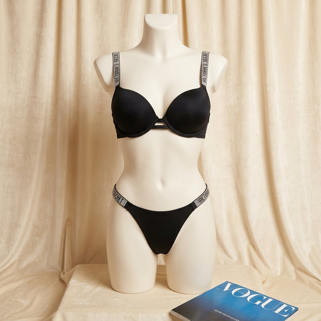 Vibrant Luxe: Premium Thong & Bra Set