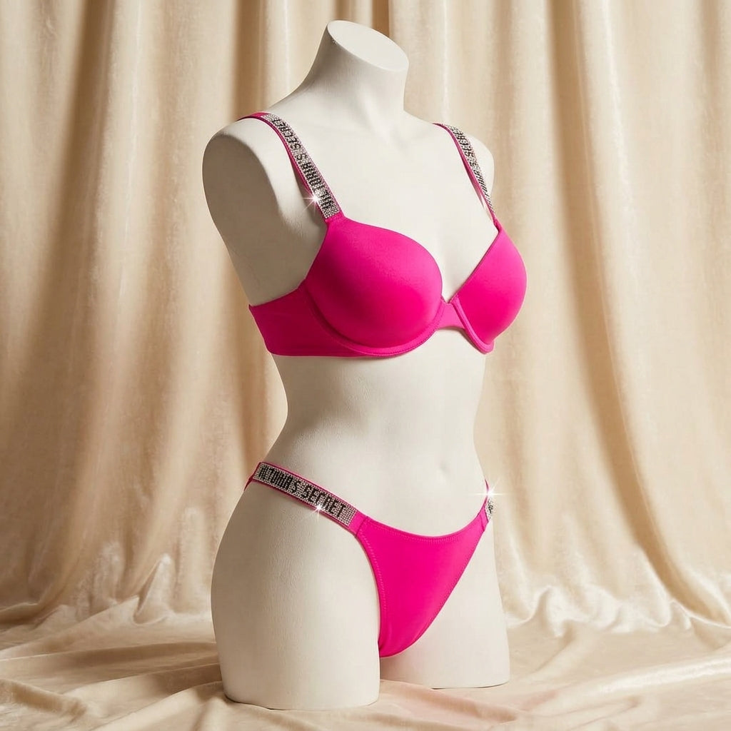 Vibrant Luxe: Premium Thong & Bra Set