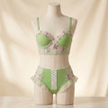 Elegant Floral Lace Push-Up Bra Set