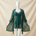 Smooth Satin Sleep Dress Robe Set