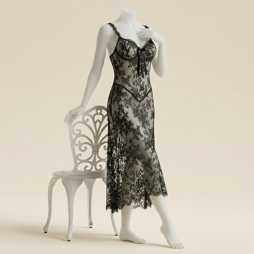 Mystic Lace Two Piece Nightdress Set