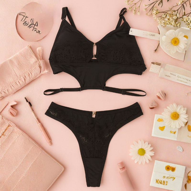 Black Rose – Timeless Elegance Lingerie Set