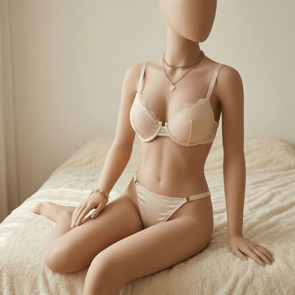 Ethereal Lace Balconette & High-Cut Set