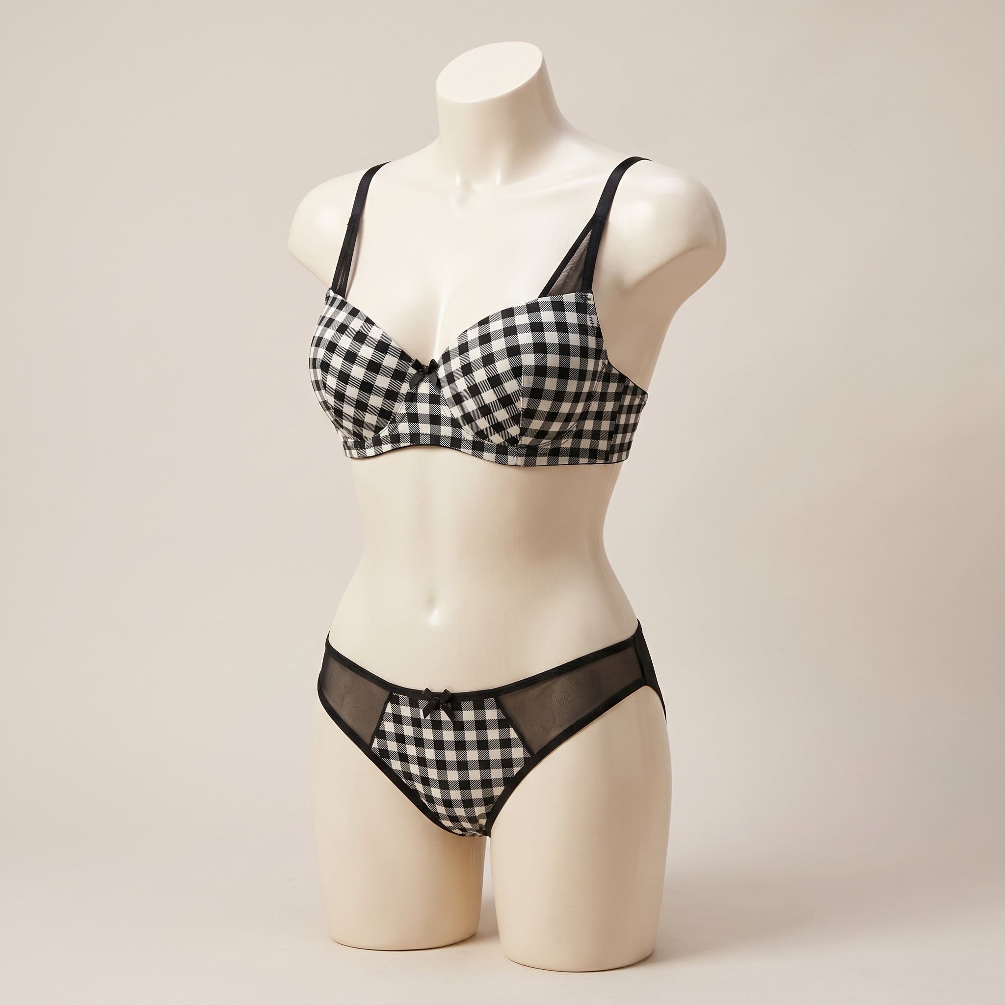 Chic Plaid Bra & Panty Set