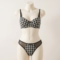 Classic Gingham Plaid Wired Bra & Panty Set