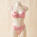 Sweet Bow: Elegant Comfort Bra & Panty Set