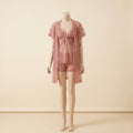 Romantic Lace Sleepwear Three Piece Set