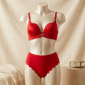 Wild Allure: Padded Push-Up Wired Bra & Panty Set