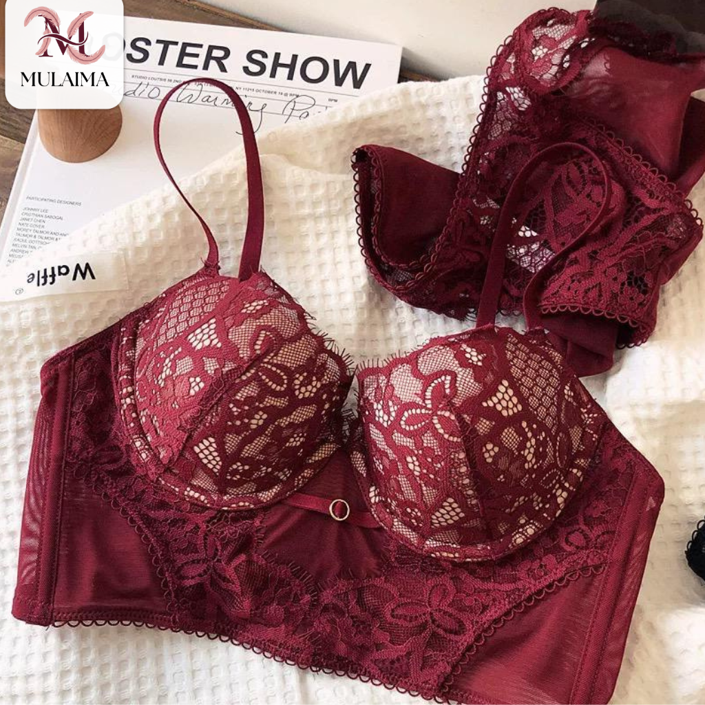 Mulaima Ruby Lace Lingerie Set –  Ruby