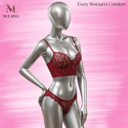 Mulaima Ruby Lace Lingerie Set –  Ruby