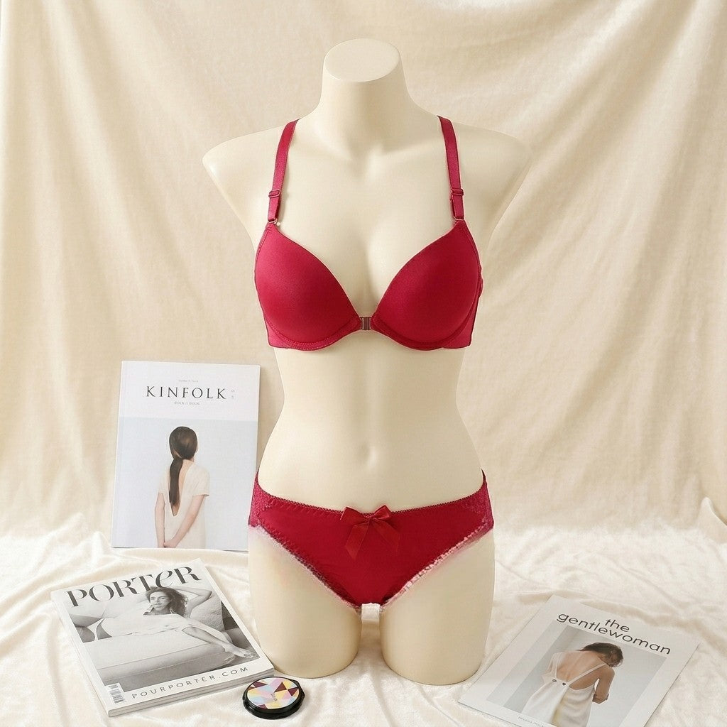Enchanting Butterfly-Back Lace Push-Up Set