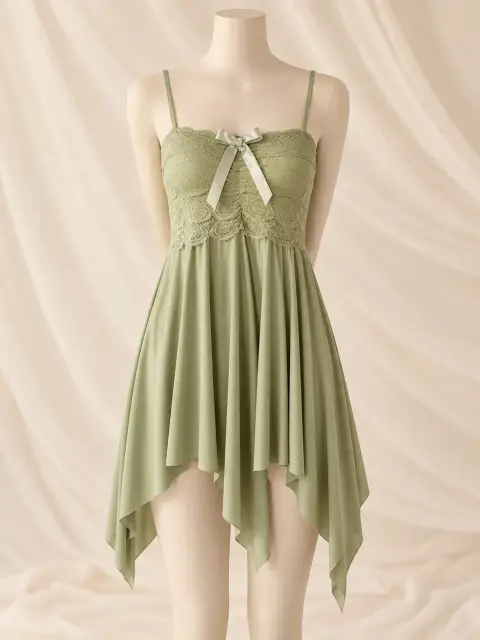 Bow Detail Sleep Lingerie with Adjustable Fit