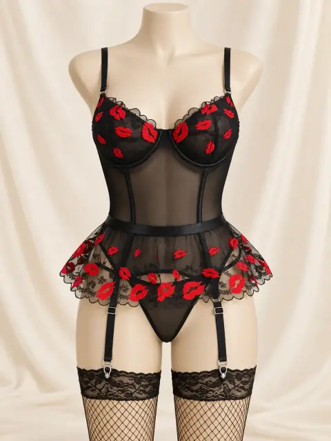 Crescent Kiss Luxury Lingerie Piece
