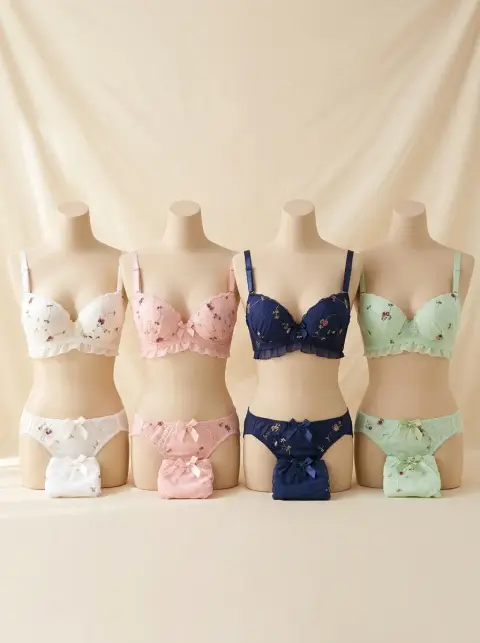 Dreamy Padded Lace Bra and Panty Set