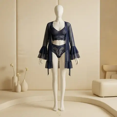 Elegant 3 Piece Night Suit, Luxury Edition
