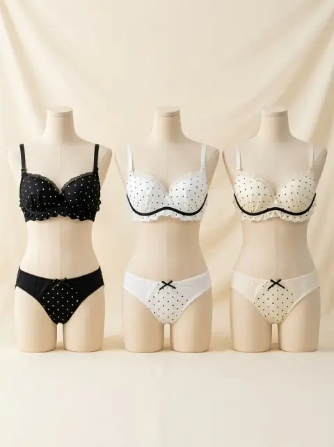 Embroidered Lace Bra and Brief Set