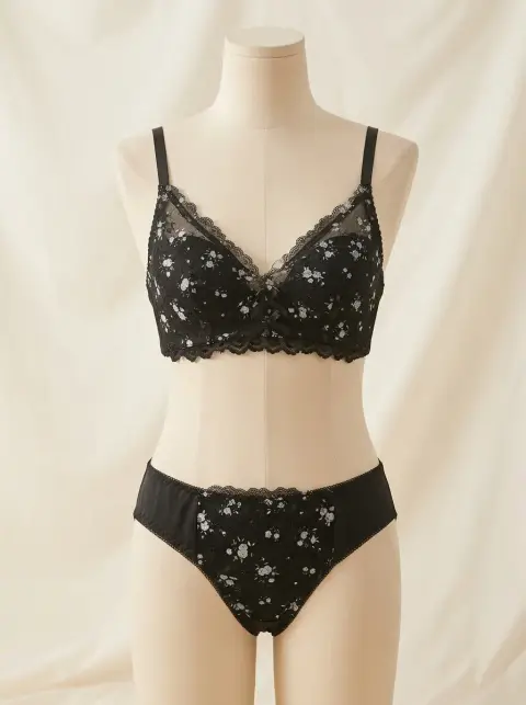 Luxury Lace Bra and Bikini Brief Set