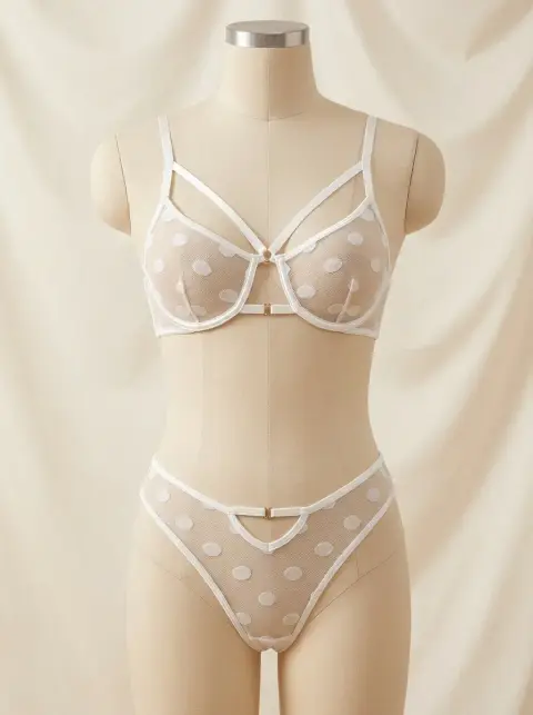 Mesh Strap Lingerie Set for Women