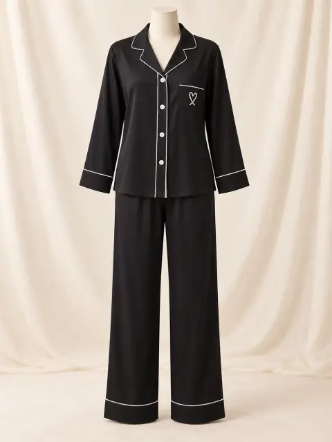 Pure Silk Matching Couple Sleepwear (view 3)