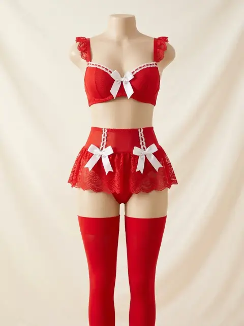 Rose Shadow Romantic Intimate Wear Set