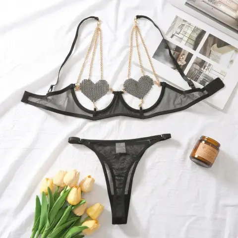 Ruby Romance Two Piece Lingerie Set (view 3)