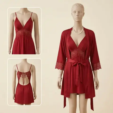 Silky Satin Nightwear Set for Women