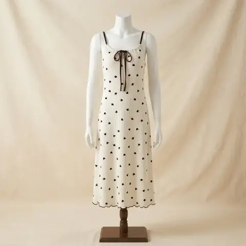 Sweet Heart Print 2 Piece Nightwear Set